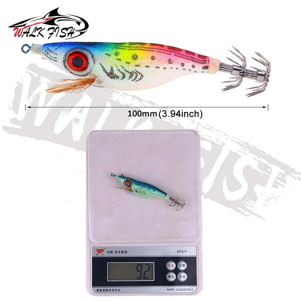 WALK FISH Cebo Calamar Biomimético 3D con Cinta Fluorescente - imagen 5