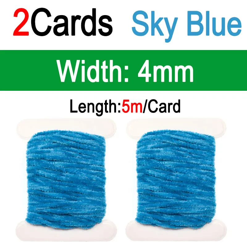2pcs Sky Blue 4mm