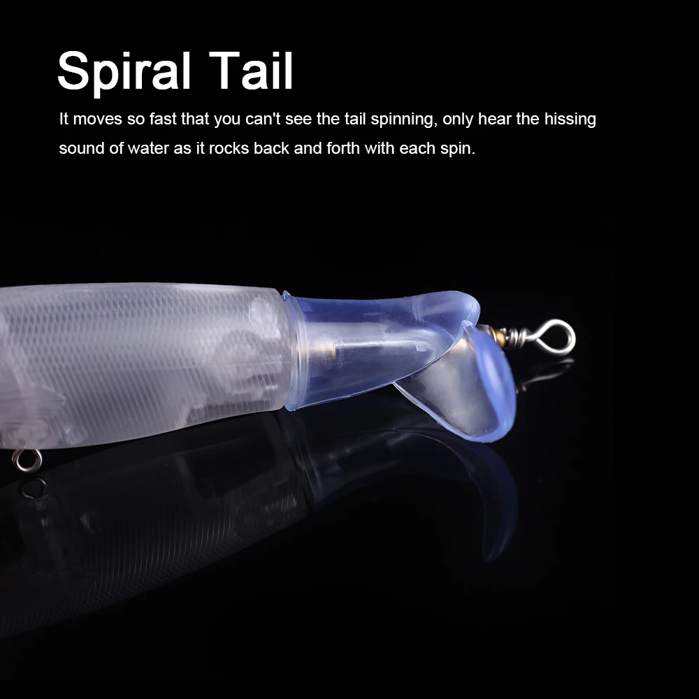 Hanlin-cebos duros giratorios para pesca, cebos de 10/20 piezas, 10/11/14,5 cm, cebos de pesca en blanco sin pintar, aparejos Wobblers Topwater - imagen 3