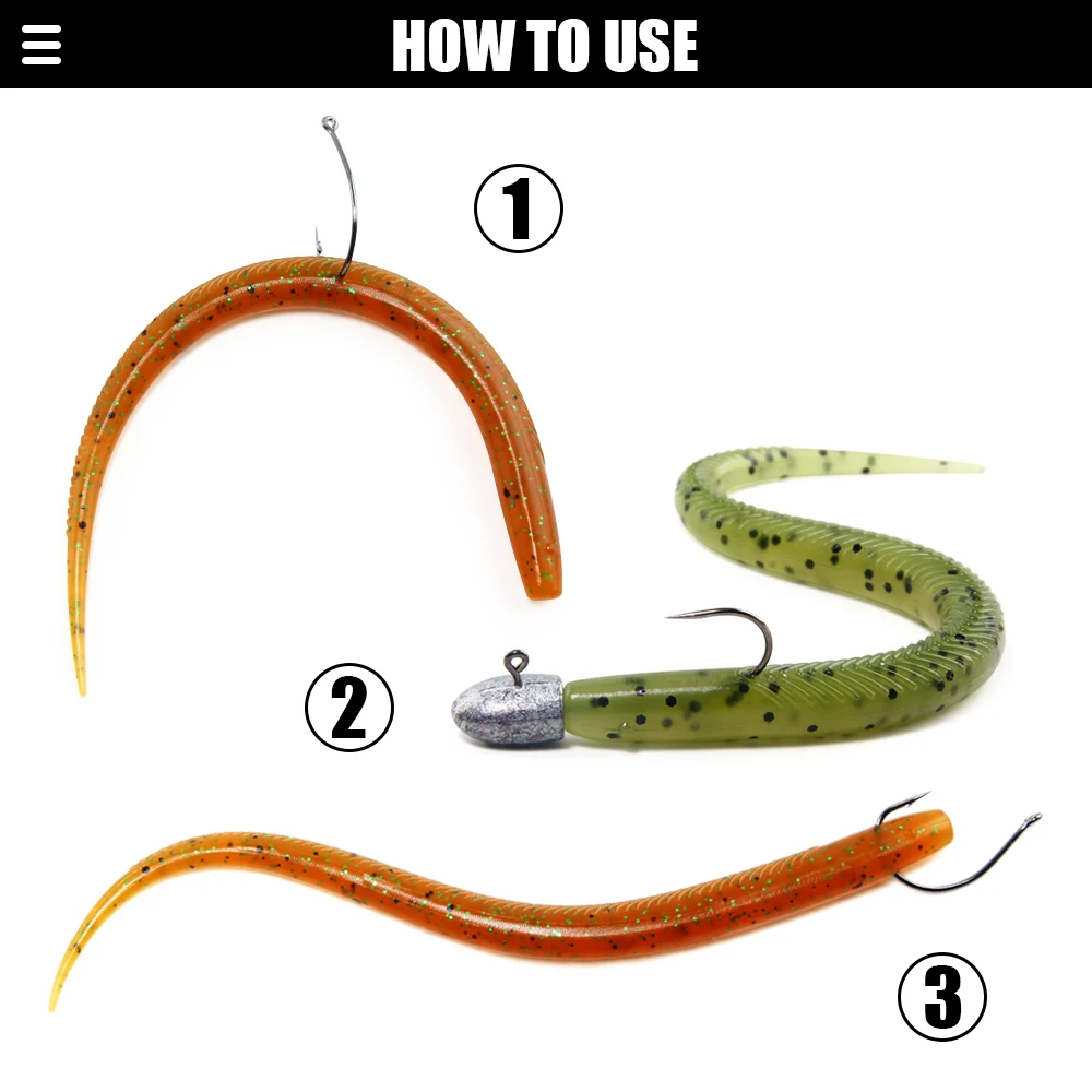 Spinpoler Señuelo Swimbait Jig – Gusano Suave Cola de Palo - imagen 5