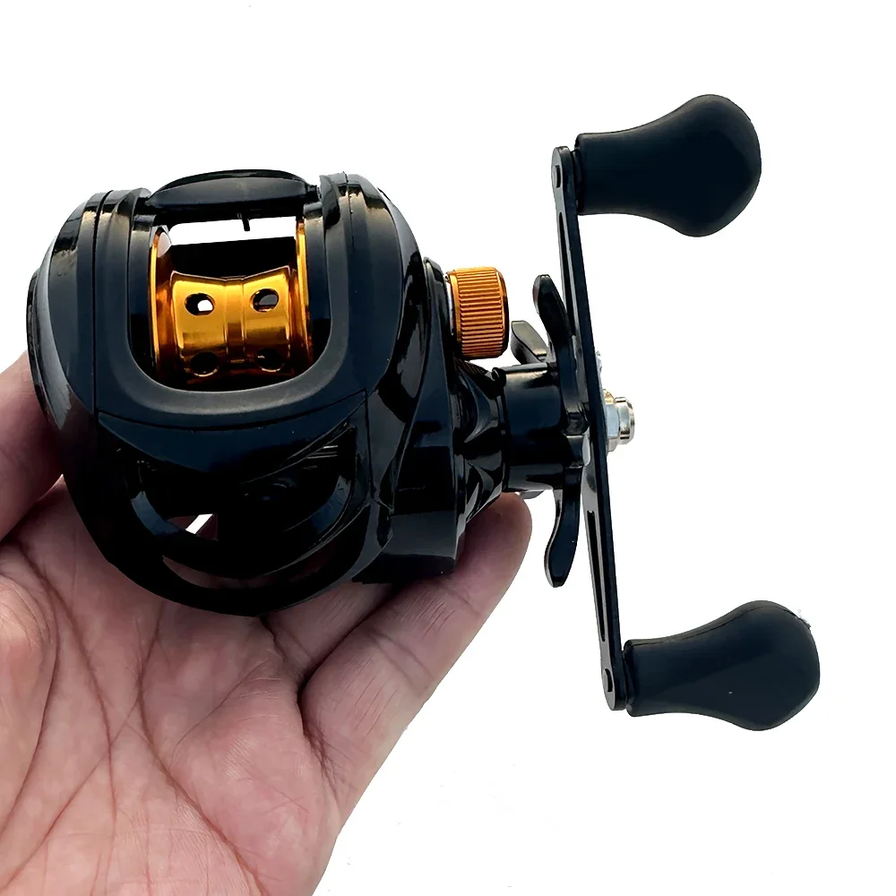 Carrete de pesca Baitcasting de arrastre máximo de 8KG, relación de engranaje 7,2: 1, freno magnético, carrete de pesca Baitcasting para pesca en agua dulce - imagen 4