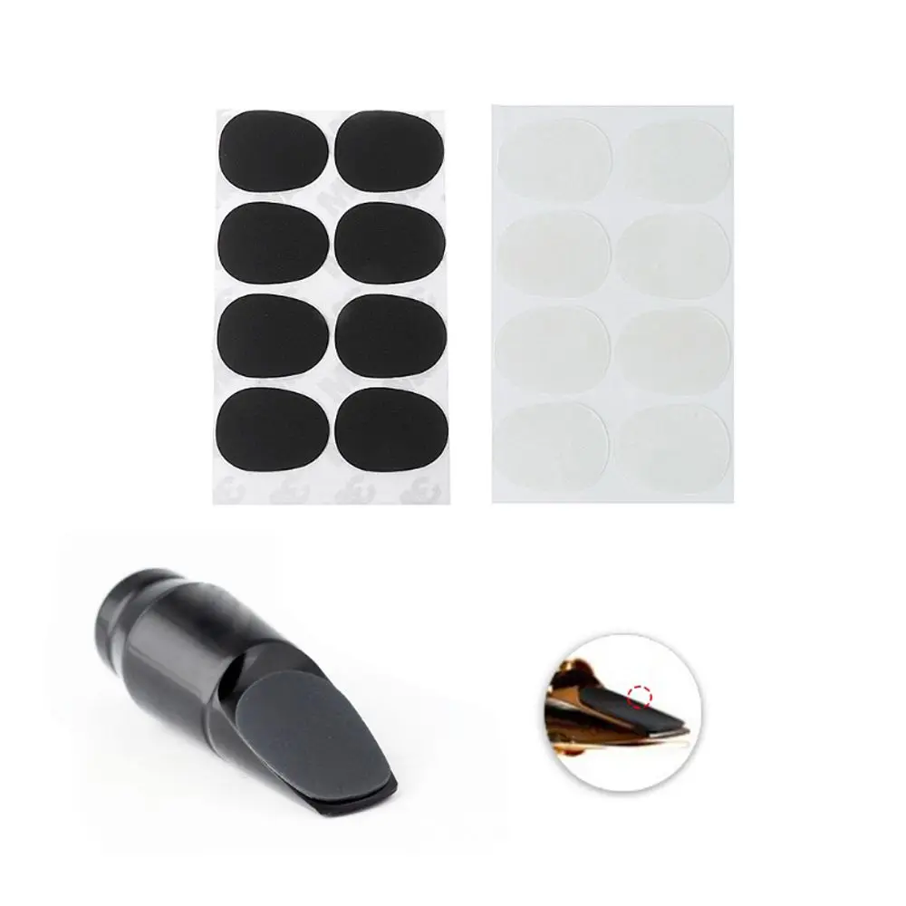 Accesorios adhesivos musicales de viento de madera de 0,8mm, almohadillas para boquilla, cojines para boquilla de saxofón, almohadillas para dientes de saxofón, parches para boquilla - imagen 5