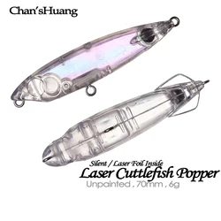 Chan'sHuang Popper lápiz flotante sin pintar - señuelos de pesca