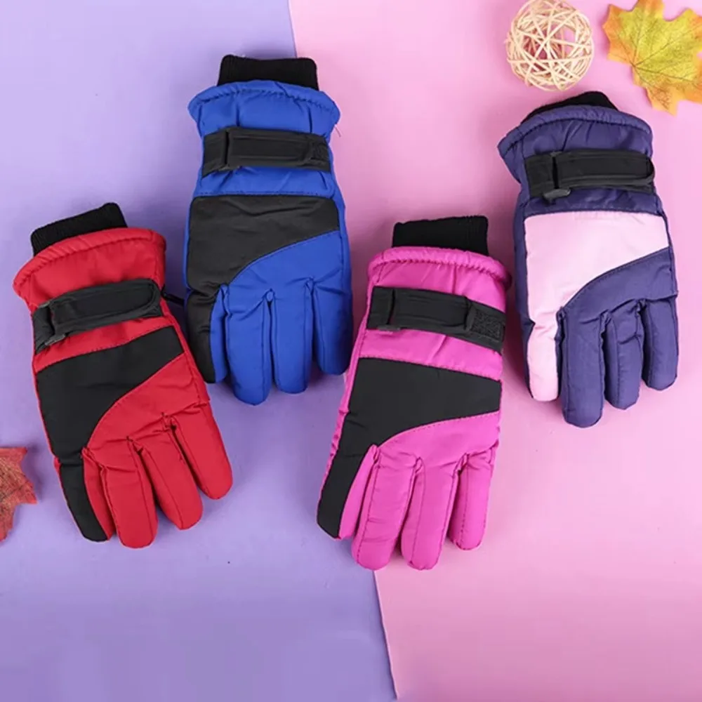 Nuevo Guantes de esquí impermeables para niños, manoplas gruesas y cálidas para invierno, guantes antideslizantes para niños - imagen 5