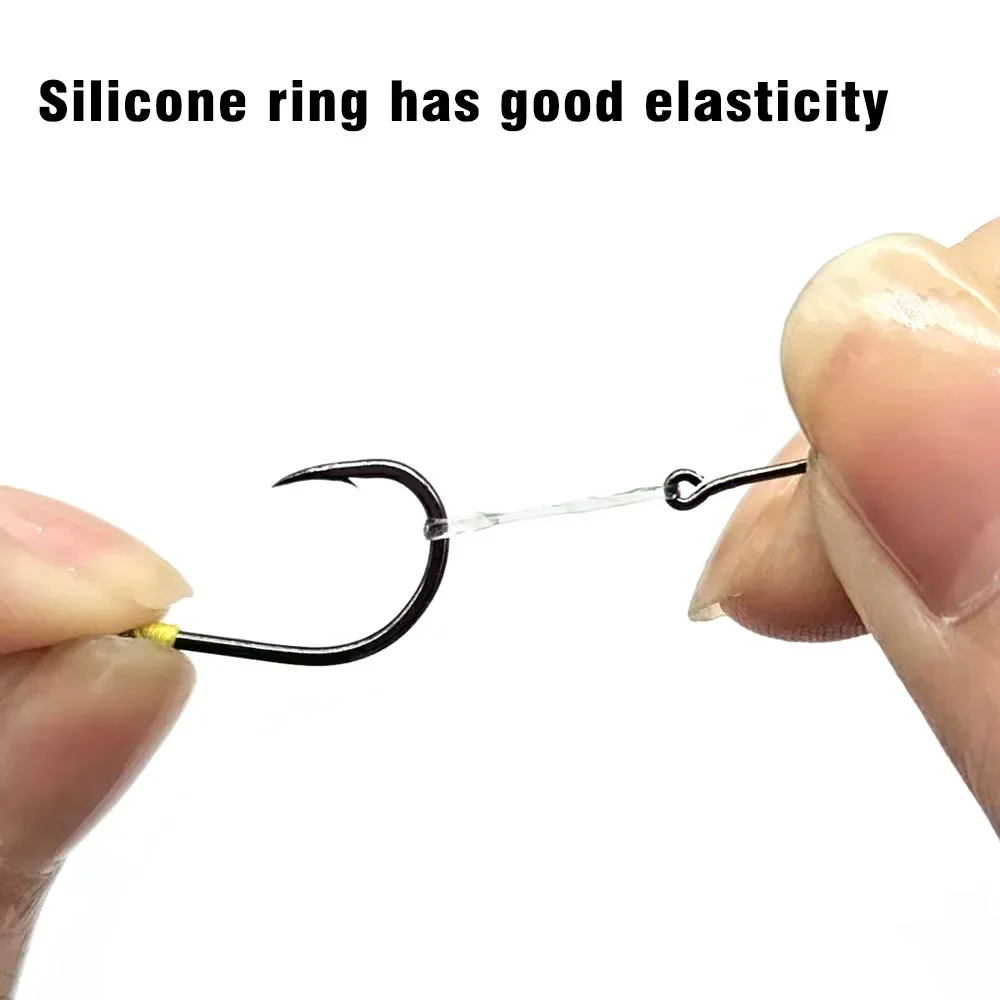 10 Uds. De cebo de Metal con punta para cebo de carpa, Pin de Boilies con topes transparentes, aparejo de pelo de ronnie de maíz de goma, accesorios de pesca - imagen 5