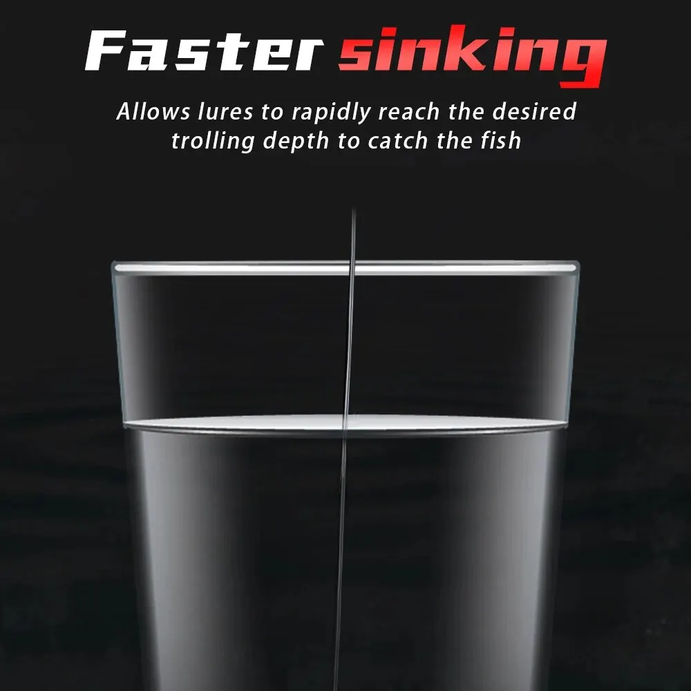 SOLOKING-línea de pesca de nailon con revestimiento de fluorocarbono de 120M, línea de fundición líder, resistente al agua, duradera y fuerte - imagen 5