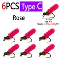 6pcs Rose C