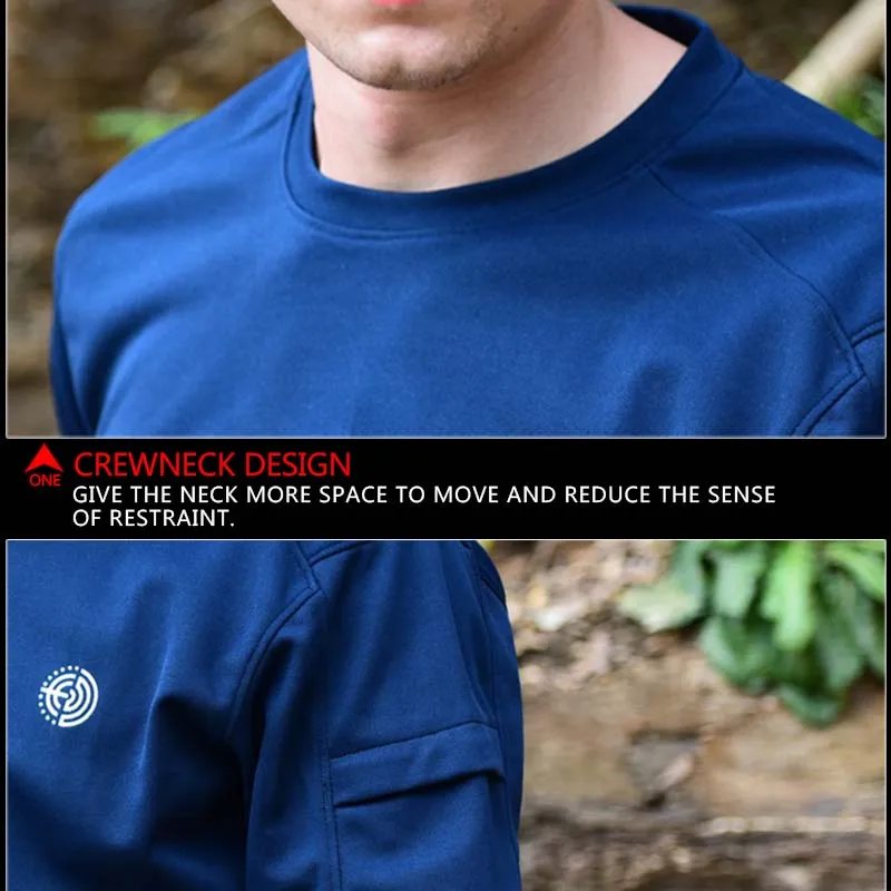 Camiseta táctica Airsoft para hombre, ropa de secado rápido para senderismo, Camping, combate, deportes, entrenamiento, traje de caza - imagen 5