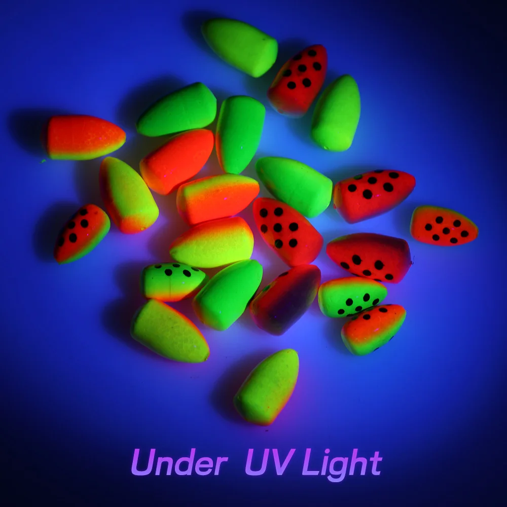 Bimoo, 10 unidades, flotador de espuma para pesca, boyas Bobber, agua salada para pesca con mosca, aparejos inferiores de Pompano, indicador de huelga, trucha, bagre, Walleye - imagen 4