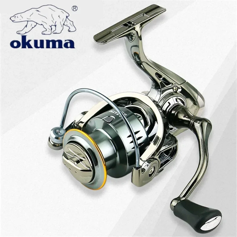 Carrete de pesca totalmente metálico OKUMA relación de velocidad 5,2: 1 sin espacio 13 + 1BBMax Dragon 22KG carrete de pesca 2000-7000 - imagen 4