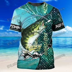 Camiseta pesca 3D PLstar Cosmos Bass – Estampado black bass y trucha