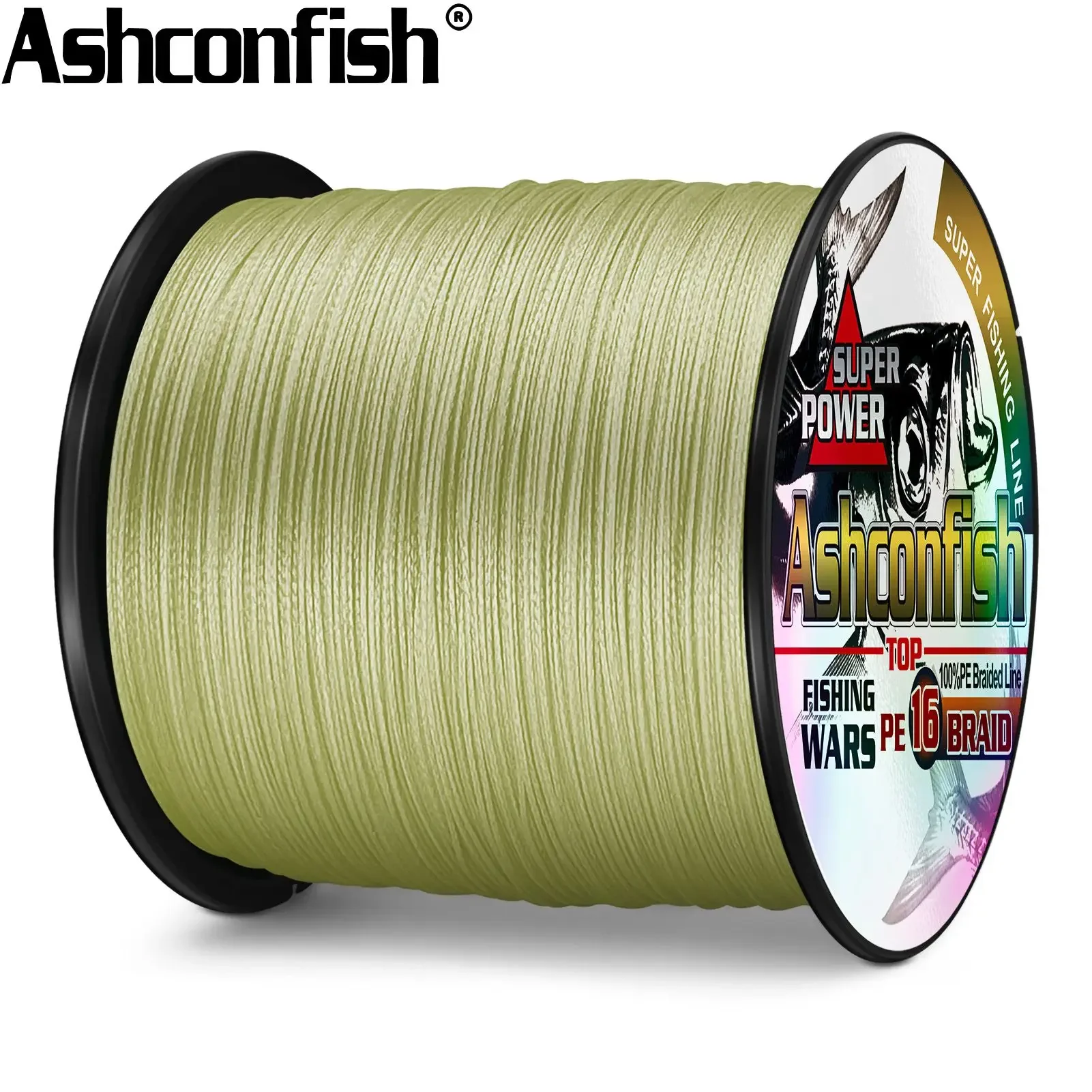 Línea Trenzada PE Japonesa Ashconfish 16 Hebras – Pesca en Agua Salada - imagen 4