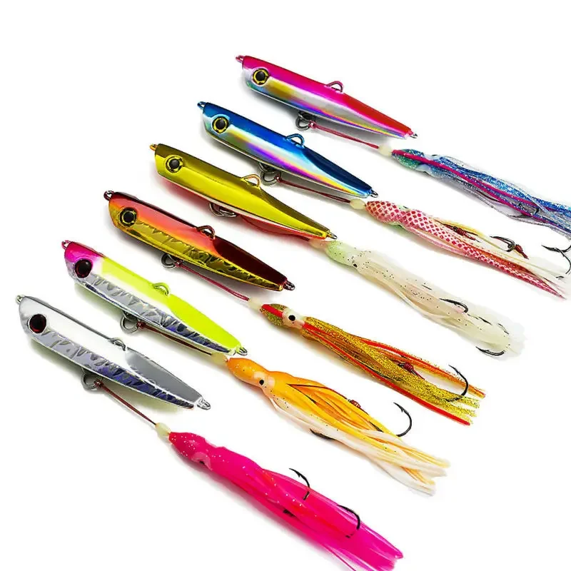 Countbass 150g 5,3 oz Inchiku Jigs con anzuelo de asistencia de pulpo, Jigging de calamar, señuelo de pesca de pargo de barco inferior de agua salada - imagen 3