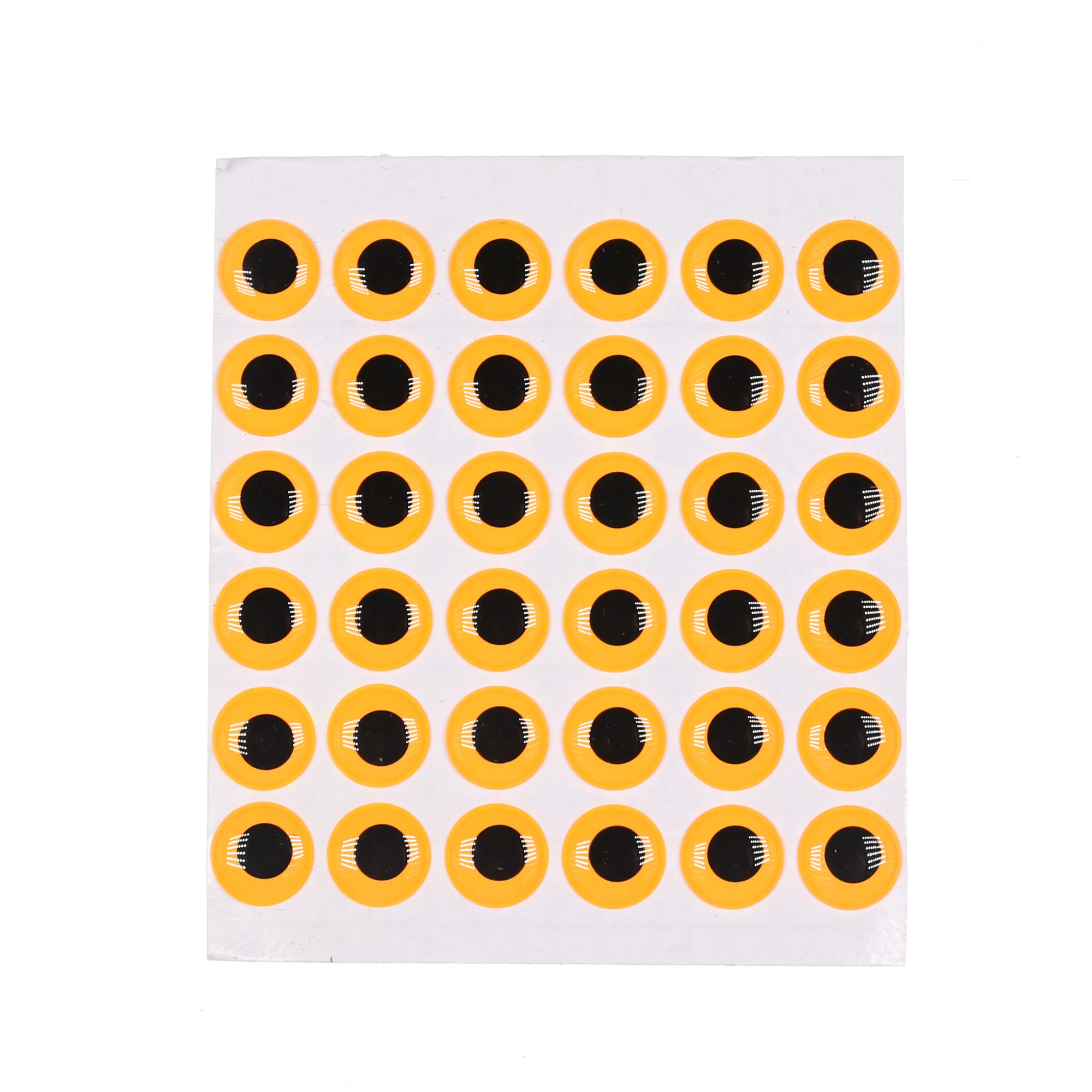 Wifreo 50 Uds. Ojos de pez luminosos 3D simulación atado de moscas plantillas de pesca de mar pesca nocturna accesorios para hacer señuelos naranja verde - imagen 5