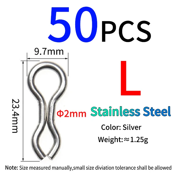 50PCS L S