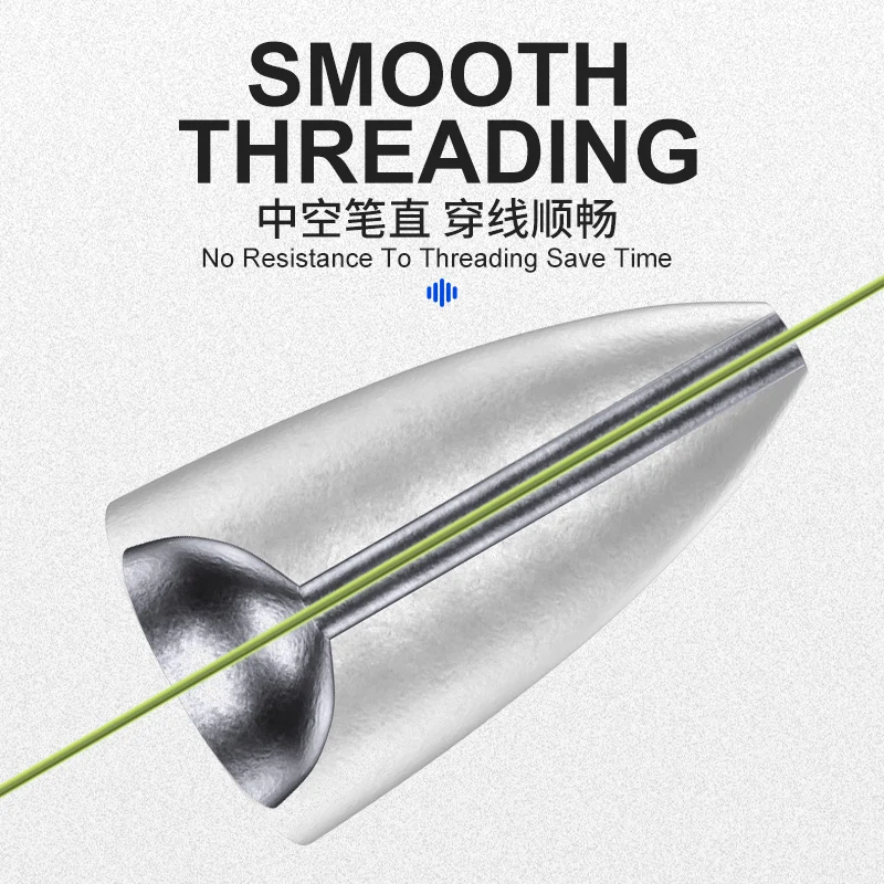 OBSESSION A017 30 Uds 2,5g 3,5g 5g 7g 10g peso de bala que se hunde más rápido accesorios para peces Texas Rig juego de plomos de balas de Metal - imagen 5