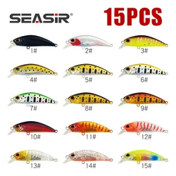 SEASIR Micro Minnow - Señuelo duro jerkbait con sonajero profesional