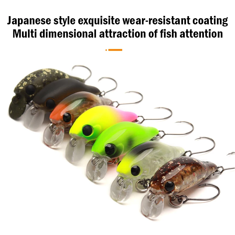 Señuelos de pesca Leydun superficie Minnow 30mm 1,5g flotante bajo buceo Crankbait pesca Artificial Swimbaits aparejos señuelo - imagen 5