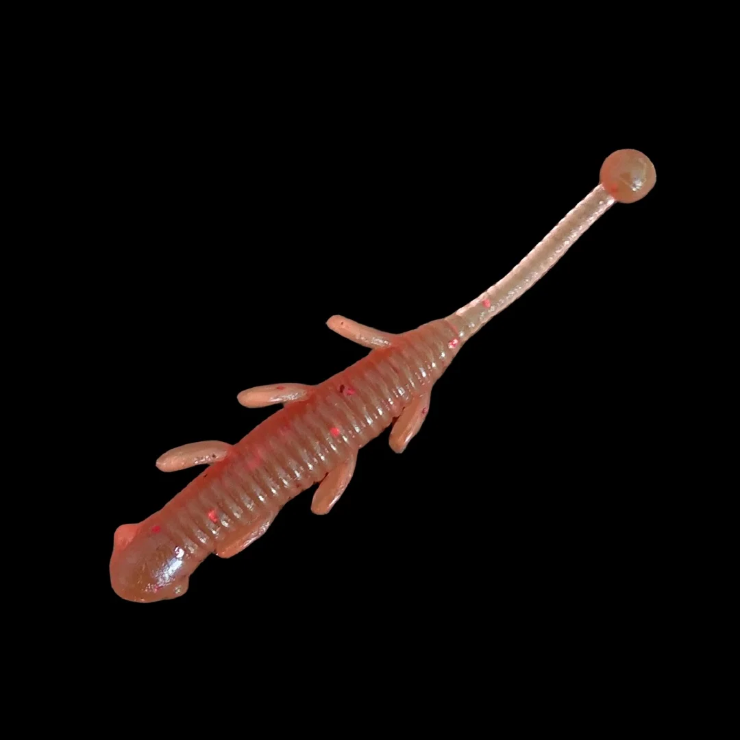 100 Uds cebos blandos señuelo de pesca Artificial 4cm acción flotante TPE gusano Swimbaits camarones señuelos blandos - imagen 5