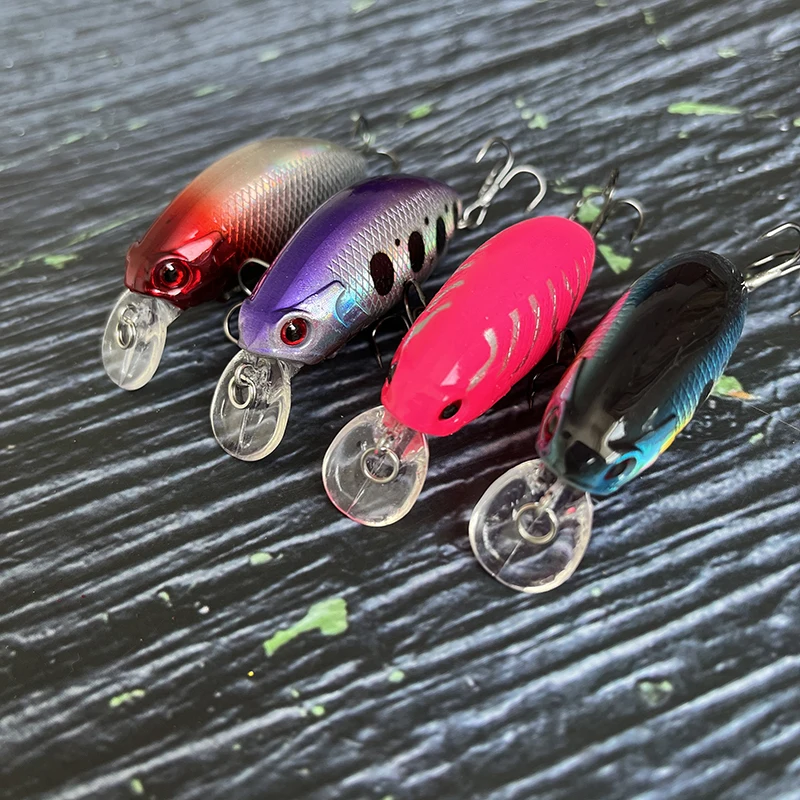 Señuelos de Pesca flotantes Crankbait, 50mm, 9,2g, manivela Popper Minnow, cebo Artificial Isca, Swimbait de plástico, equipo de Pesca - imagen 4