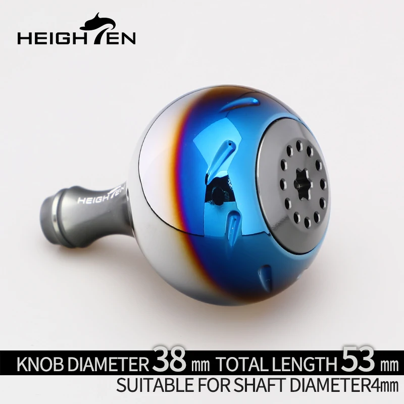 Actualización del perilla del mango del carrete giratorio HEIGHTEN HTEN: punta de goteo de aluminio aeroespacial con agarre único degradado para carretes de pesca - imagen 2