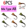 6pcs Mix Type AB