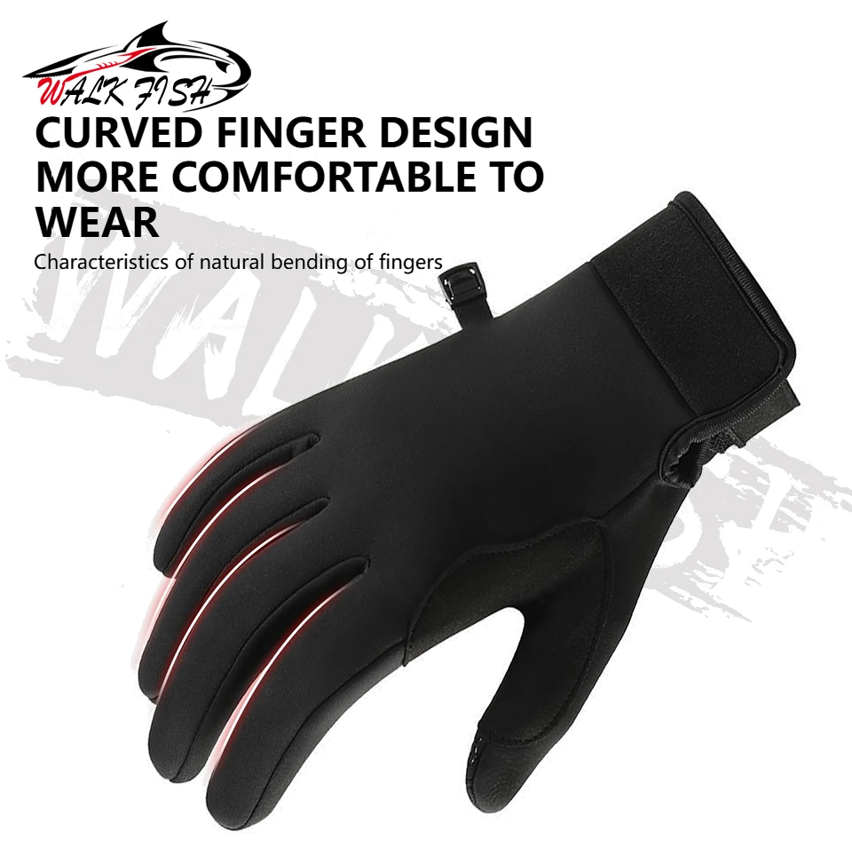 Guantes de pesca WALK FISH impermeables, antideslizantes y forro polar - imagen 2