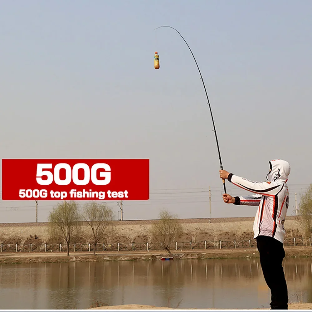 GHOTDA-caña de pescar de viaje, 6/6/7 secciones, 1,8 M-2,4 M + rueda giratoria, línea de Metal completa, abrazadera de Copa, Pesca de fundición - imagen 4