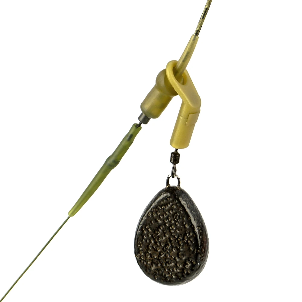 Hirisi-Juego de 10 anillos de pesca de carpa, cuentas de goma, accesorios de pesca para carpa Chod, aparejos de helicópteros, aparejos terminales - imagen 2