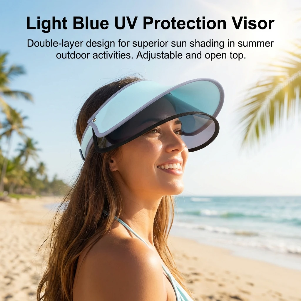 Gorra de pesca UPF50+ protección UV doble capa transpirable - imagen 2