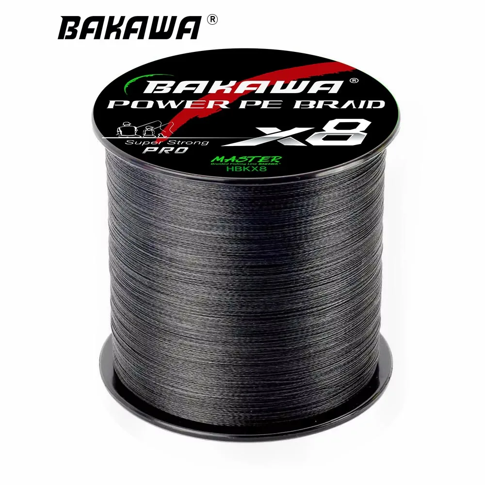 BAKAWA 8 hebras 500M hilo de pescar trenzado X8 PE hilo de pescar multifilamento alambre de pesca de carpa accesorios de pesca equipo pesca - imagen 3