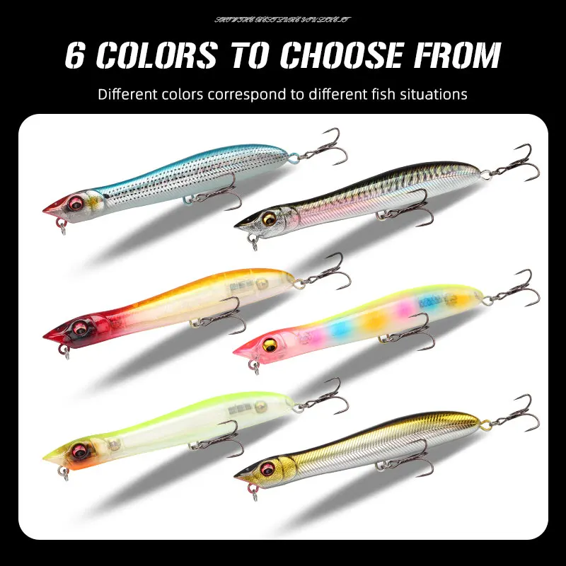Popper Magic Works 140mm – Señuelo topwater flotante para lucio - imagen 2