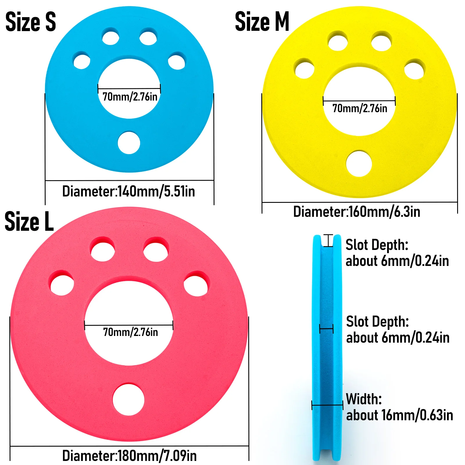 Soporte grande para sedal de pesca, tablero de almacenamiento de bobinado de espuma EVA, aparejos líderes de snell de pesca, carrete de espuma, organizador de línea de almacenamiento, 2/3 Uds. - imagen 2
