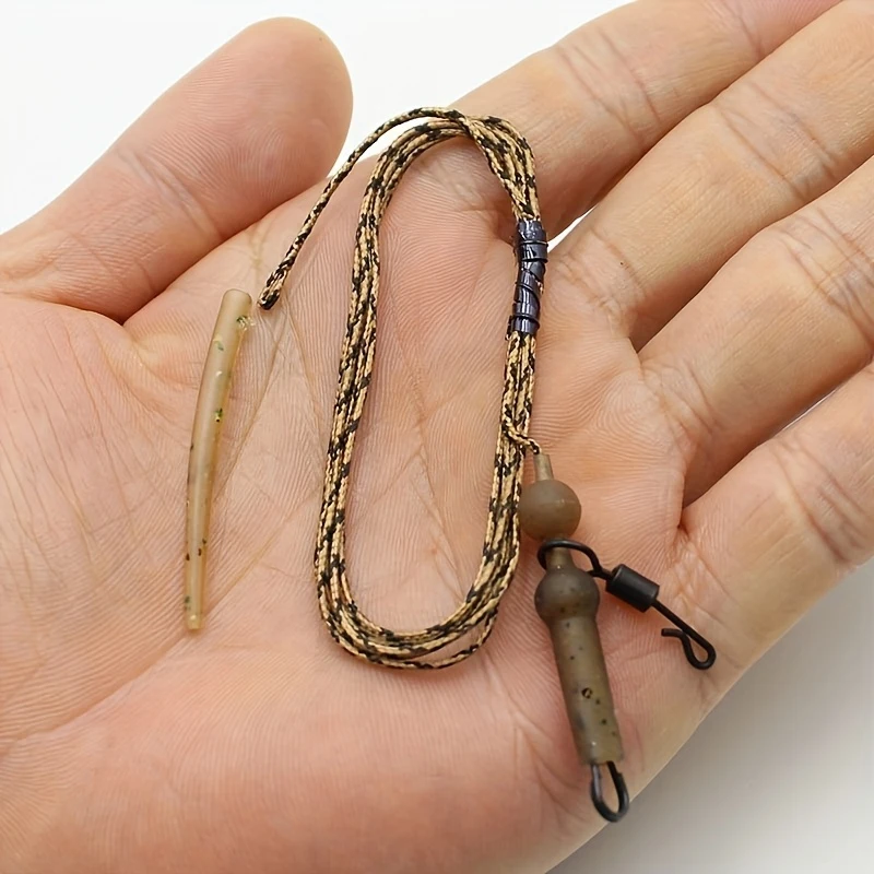Aparejos de pelo preatados con Boilie – Líderes PVC para carpa - imagen 4