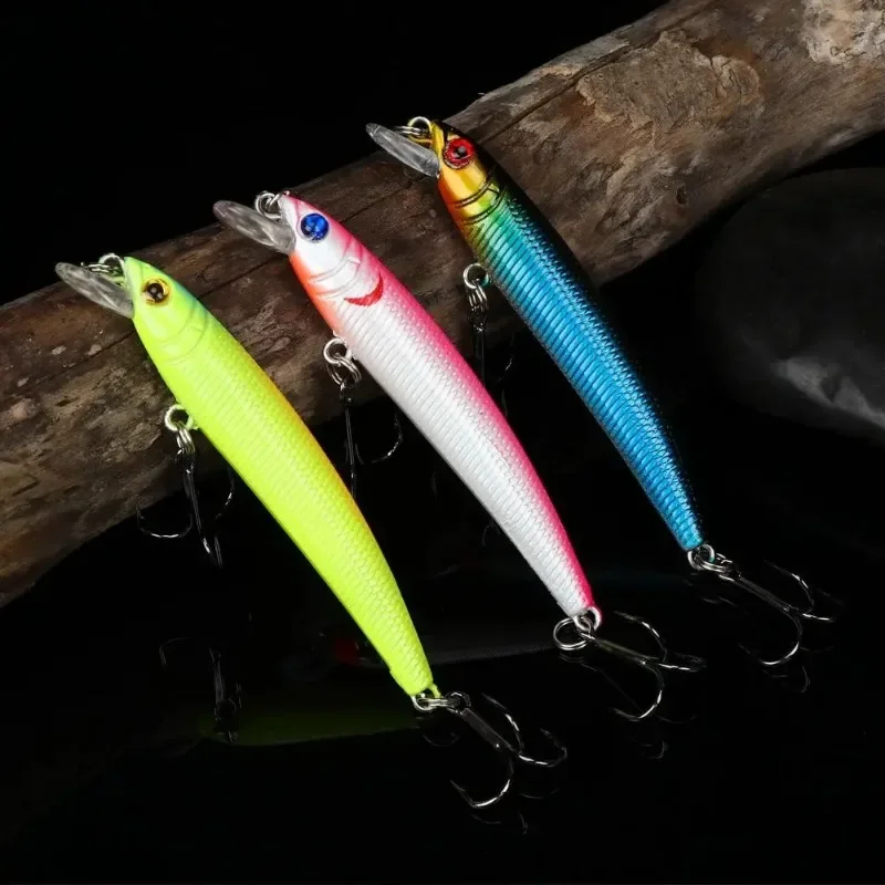 Señuelo duro minnow con anillas de cuerda para agua dulce - imagen 2