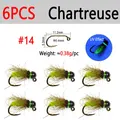 6pcs Chartreuse SZ14