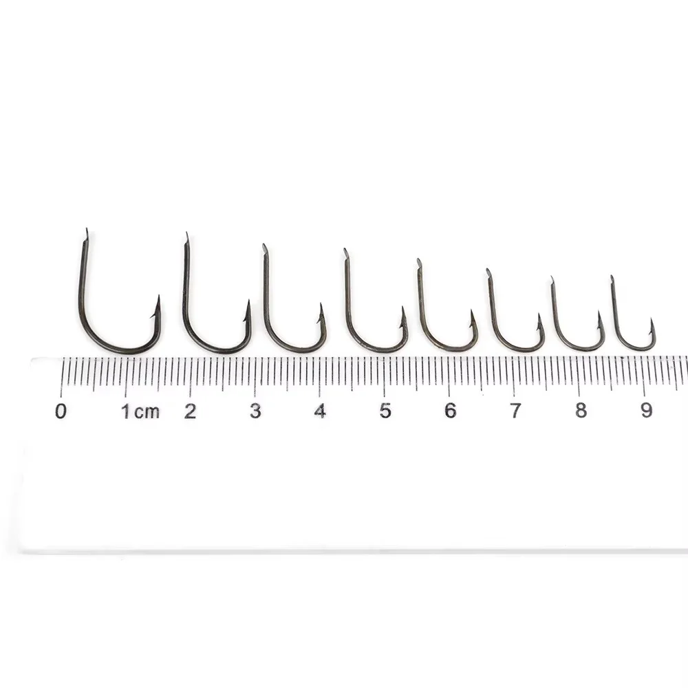 NGB 421BR/421N 100 unids/lote 1 # -10 #    Anzuelo De Pesca De 2 colores, aparejos De Pesca De acero rico en carbono - imagen 2