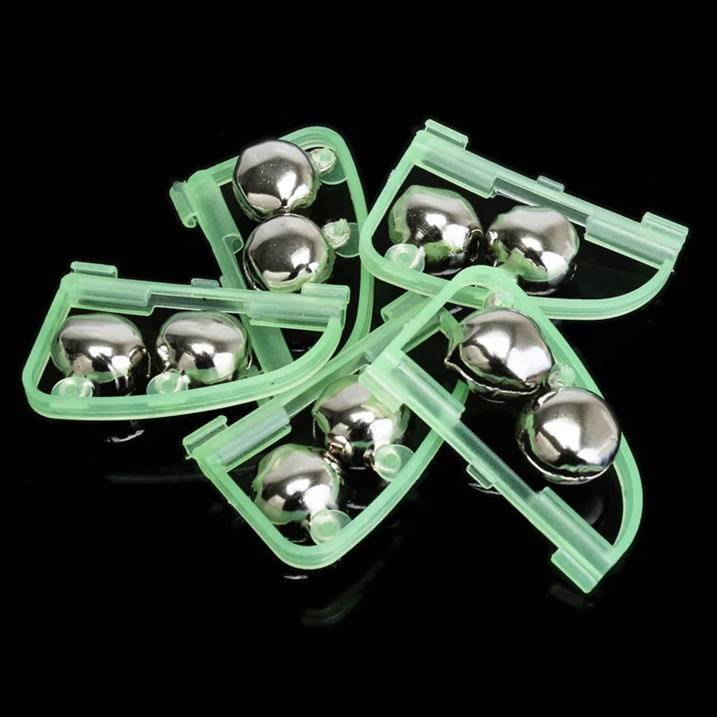 5pcs/Lot Luminous Light Twin Bells Clip On Night Fishing Tools Rod Bite Alarm Portable Fast Pesca Fishing Tackle Accessories - imagen 4