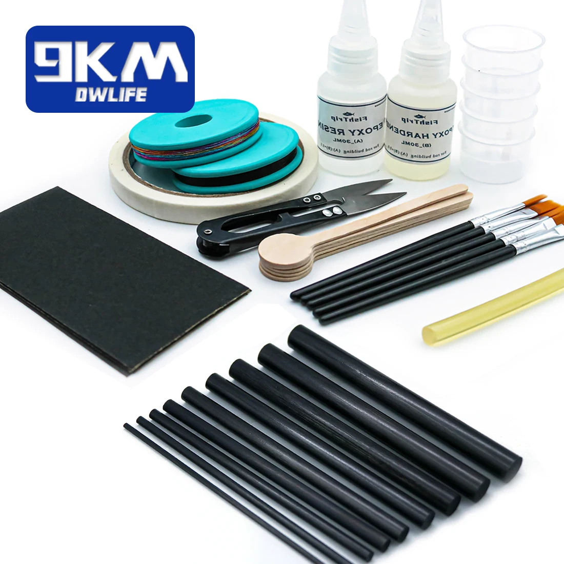 Kit reparación caña pescar – Epoxi y hilo agua salada - imagen 5