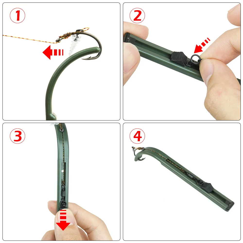 Hirisi pesca de carpa Chod Rig herramienta para Chod Beads helicópteros plataformas cuentas pesca Zig Rig Chod sistema de seguridad accesorios de pesca - imagen 2