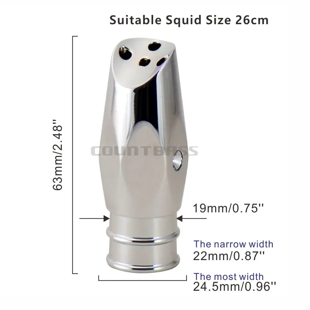 COUNTBASS-Cabeza de chorro de diamante de latón, 5,4 oz, para pesca de curricán de gran juego, Mahi Tuna Wahoo Marline Sailfish, señuelos Kinfish - imagen 4