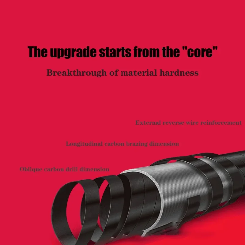 Nueva caña de pescar con taladro de carbono con tamaño reducido de 43CM, pesca dura, 1,8 m-6,3 m, accesorios para caña de pescar de agua dulce, herramientas para exteriores - imagen 4