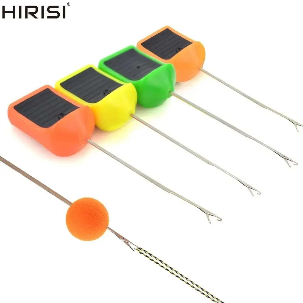 Hirisi-aguja para cebo de pesca de carpa, 2 uds., aguja para puerta, Boilies emergentes, alfileres de empalme, herramientas para hacer carpa