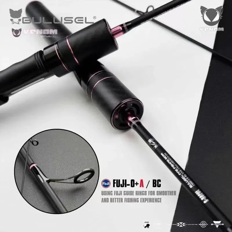 Caña de pescar BULUSEL Venom UL sólida para spinning ligero - imagen 3