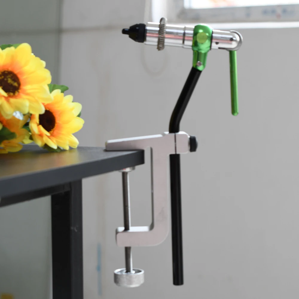 MNFT 1 Juego de tornillo de banco giratorio para atar moscas, práctico tornillo de banco para pesca con mosca con 360 °   Rotación y múltiples ajustes para Teasers y plantillas - imagen 5