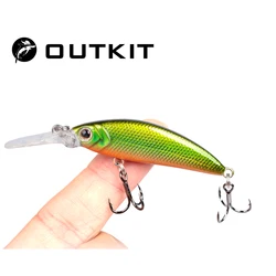 OUTKIT Crankbait hundible para lubina, natación de carpa