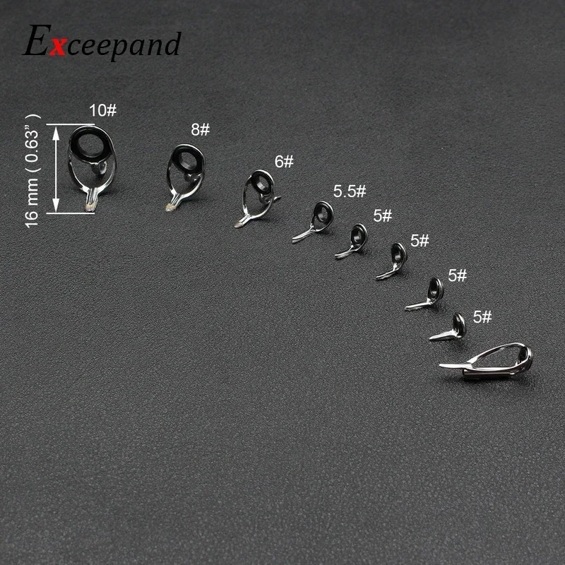 Guía de caña baitcasting de acero inoxidable Exceepand - imagen 2