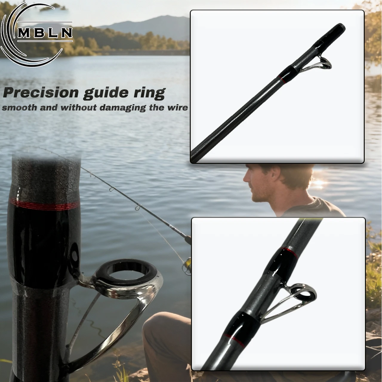 Caña de Baitcasting Ultraligera en Carbono – Punta Oculta - imagen 3