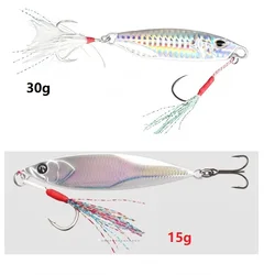 Jigging Fish señuelo metálico lápiz – 15g y 30g para pesca desde costa