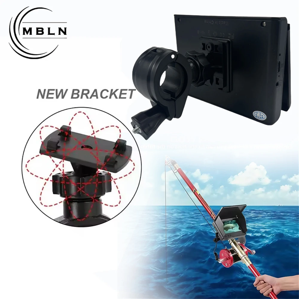 Cámara de pesca submarina MBLN de 4,3", 220 °   Gran angular, 2MP, visión nocturna, 5000mAh, cable de 15/20/30m Buscador de peces para hielo/lago/barco - imagen 2
